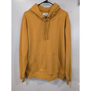 Goodfellow & Co Men's XL Golden Yellow Pullover Hoodie Sweatshirt